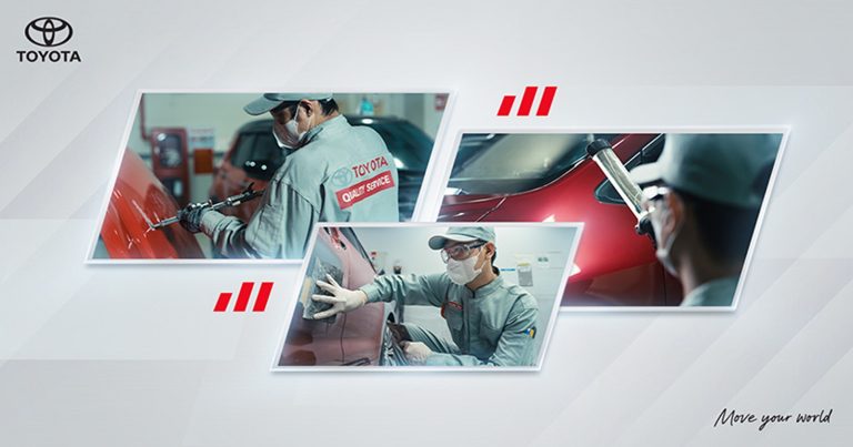 Khu vực sửa chữa đạt chuẩn Toyota